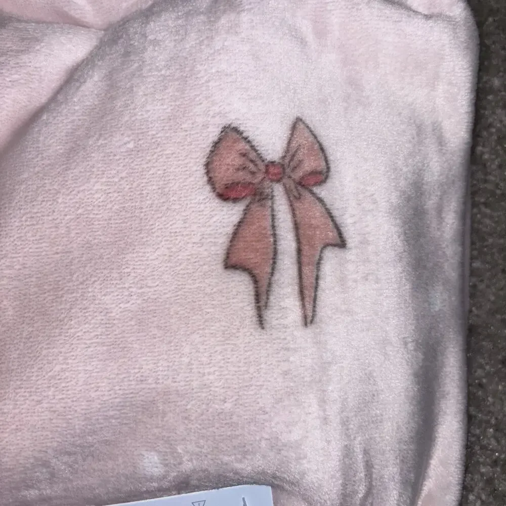 Winnie The Pooh Bear Collection Baby Blanket Blush Pink Bows Eeyore Owl Piglet